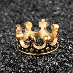 316L Stainless Steel Vintage Royal Crown Man Men Rings Punk Rock Hip Hop Creativity for Male Boyfriend Jewelry Accessories Gift