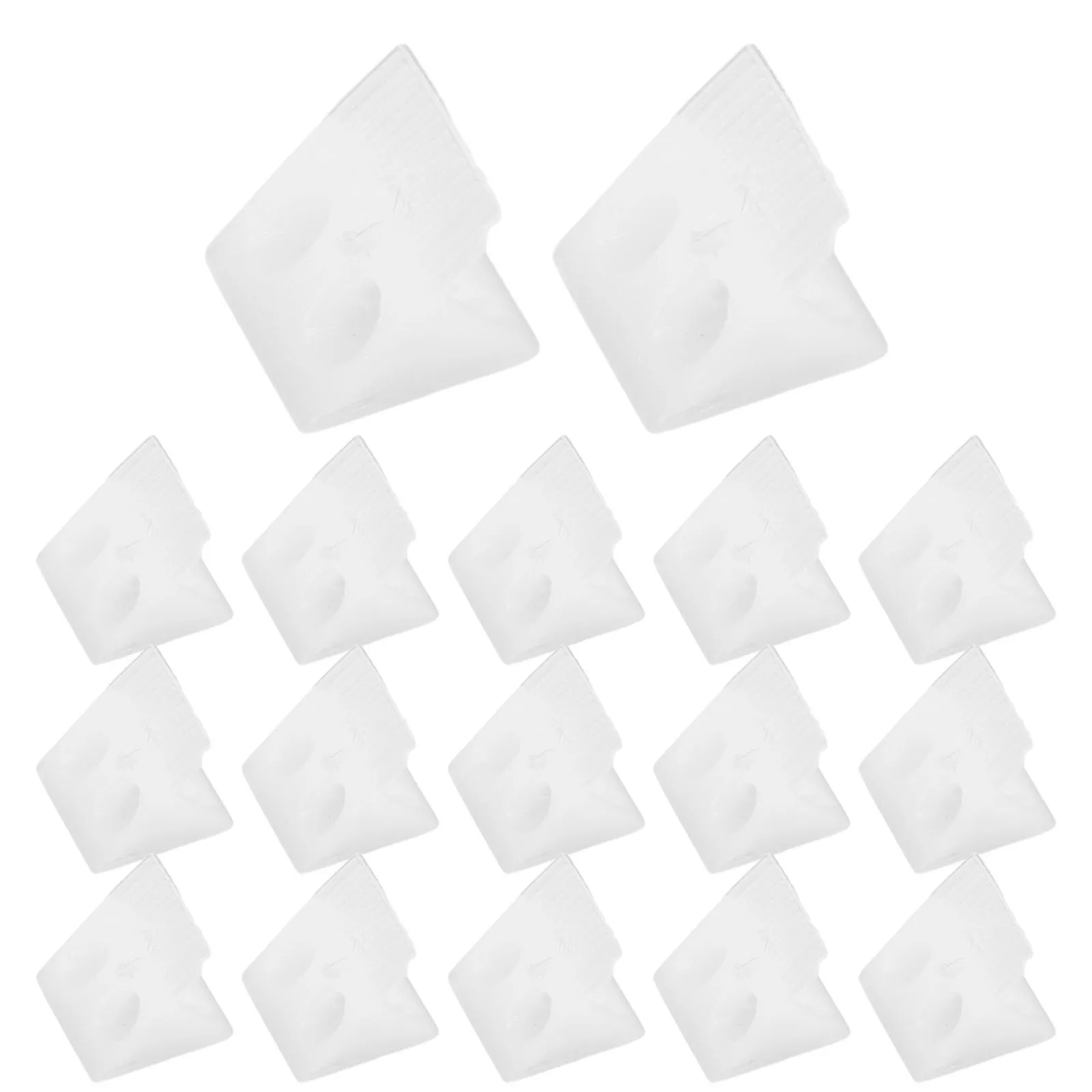 100 قطعة قوس درج بلاستيكي أسافين المسمار دعامة زاوية لخزانة أسفل الأثاث الاستقرار تعزيز زاوية رمز أسافين