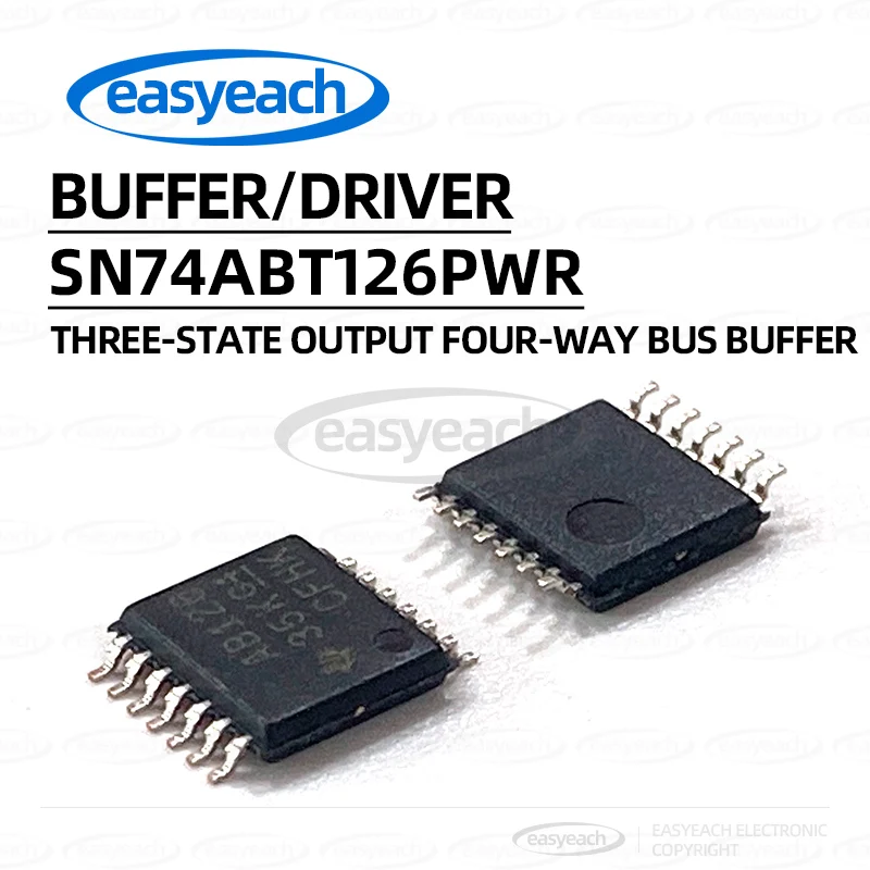 SN74ABT126PWR TSSOP-14 buffer/driver/transceiver TI tri state output, four-way bus buffer gate