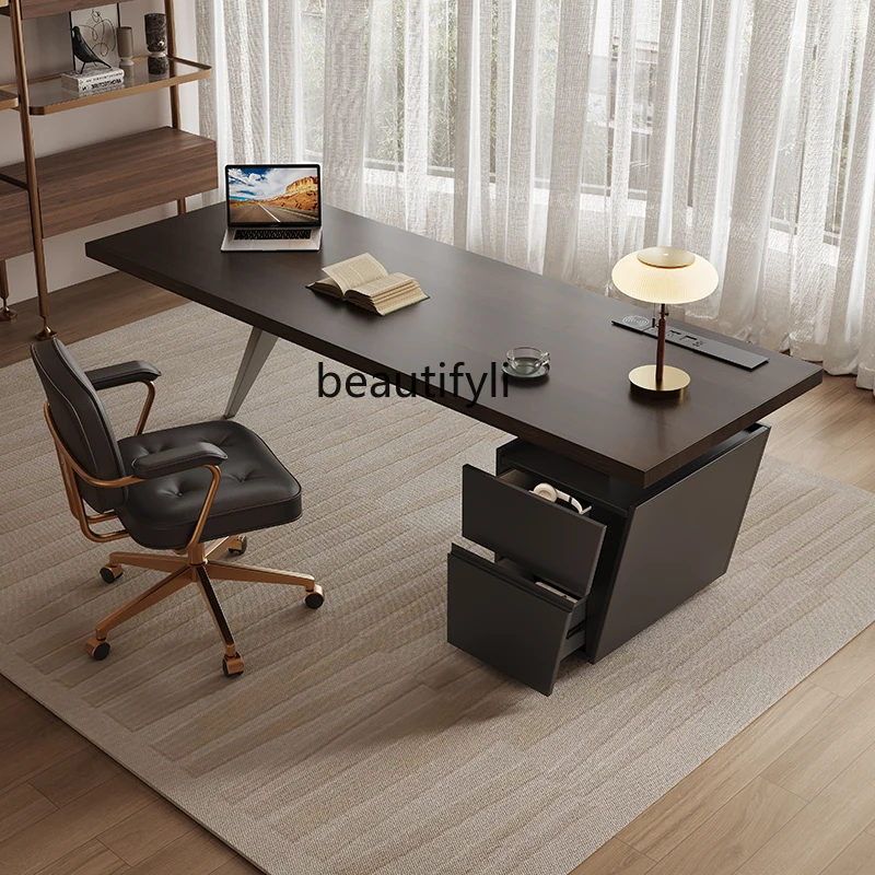 Desk Italian boss office simple home study computer desk