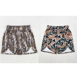 Wholesale Baby Girl Summer Camo Running Shorts Athletic Workout Beach Clothing Kids Children Toddler One Piece Clothes