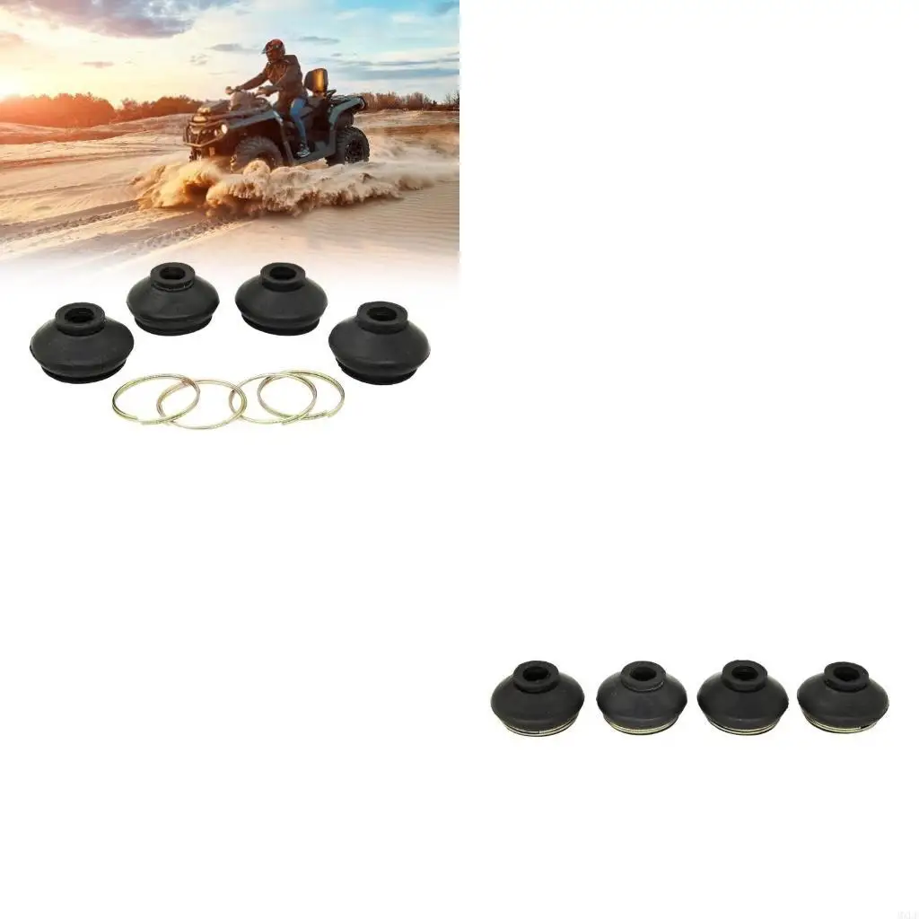 

4pcs Rubber Dust Covers Rubber Dust Covers set Universal Rubber Covers Simple Installation for ATVs