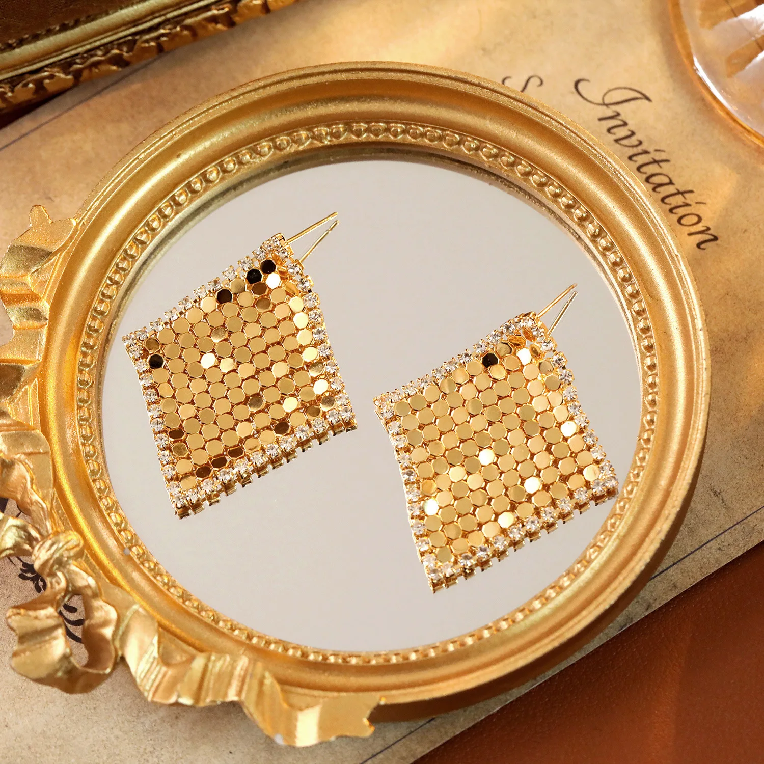 925 Silver High Quality Autumn Winter Versatile Sequin Tassel Earrings Women Light Luxury Advanced Temperament Studs Wholesale