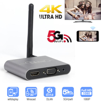 Wireless Display Mirascreen WiFi Dongle Adapter X6W Plus TV Stick 5G 4K  HDMI-compatible VGA Audio Video Converter Phone To TV