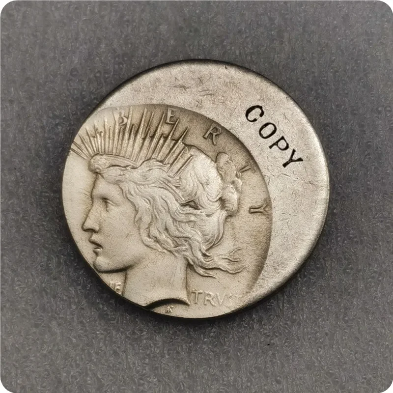 الولايات المتحدة الأمريكية خطأ مختلف مع مركز عاري نسخة عملات نادرة تحدي عملات الجيب هدايا عيد الميلاد