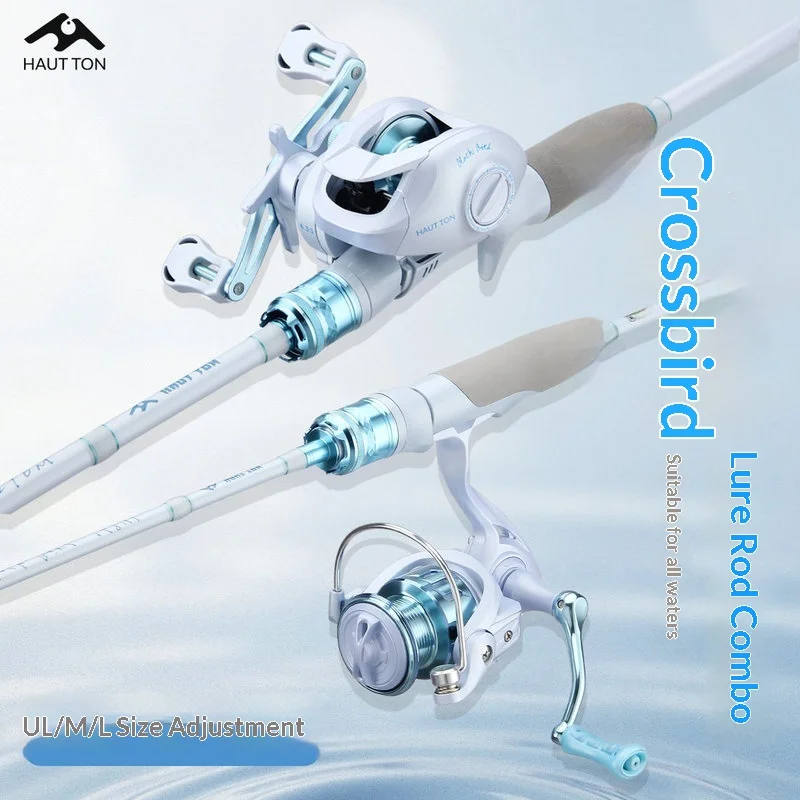 

Haut Ton Ultralight Lure Fishing Rod Black Bird Macaron Blue Full Set Different Hardness For Freshwater White Bait Beginner