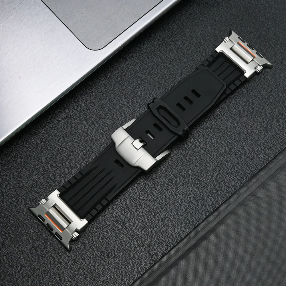 سوار رياضي من السيليكون للساعة ، ألترا ، حلقة ناعمة لسلسلة Iwatch 9 ، 8 ، 7 ، 6 ، 5 ، 4 ، SE ، 45 ، 44 ، 42 ، Apple ، 49 أو