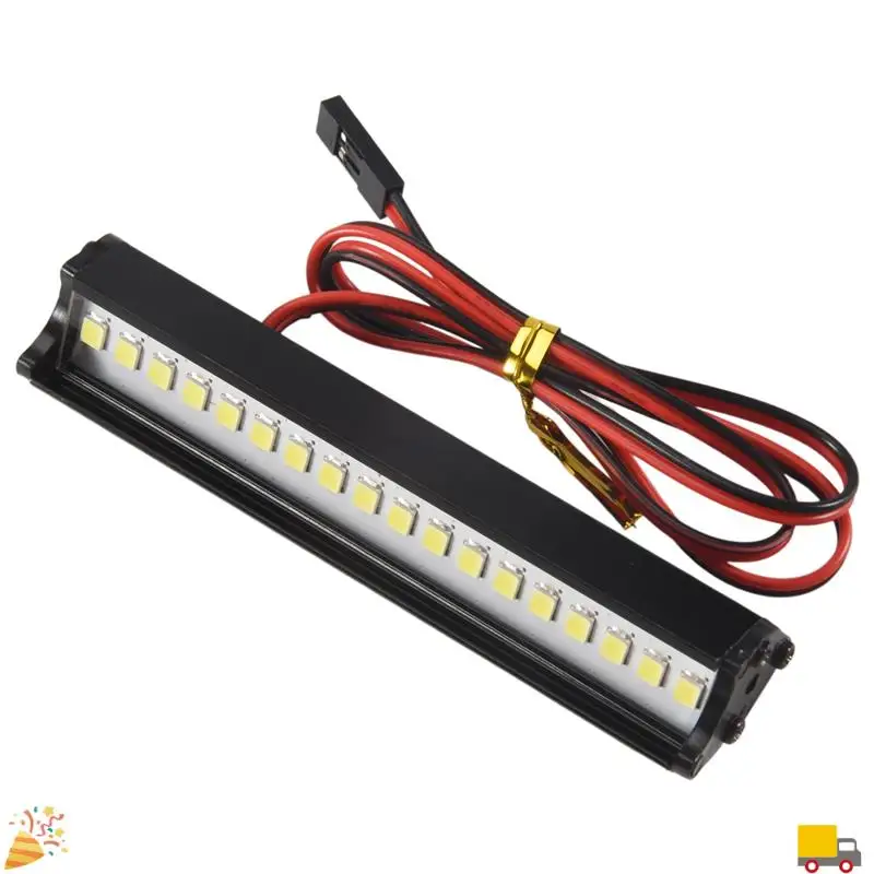 Voor MN D90 D91 D99 MN90 MN99S 1/12 RC Auto Upgrade Onderdelen Metalen Bagagedrager Lade Imperiaal Met LED Licht accessoires