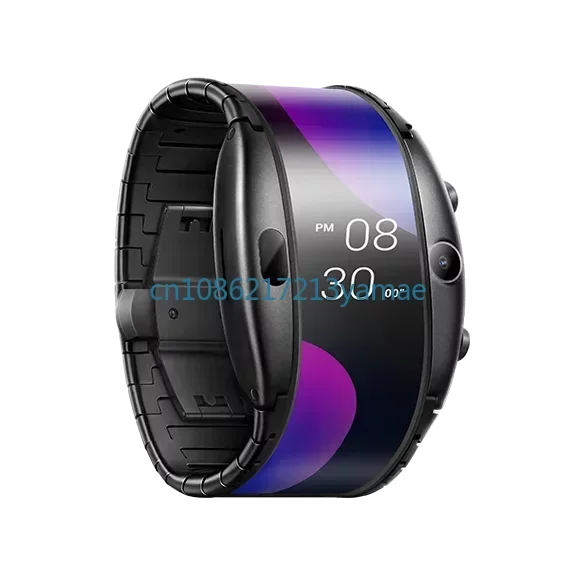 4G Internet Phone Heart Rate Detection GPS Positioning Bluetooth Watch Men Women Watch  Flexible Display SmartWatch