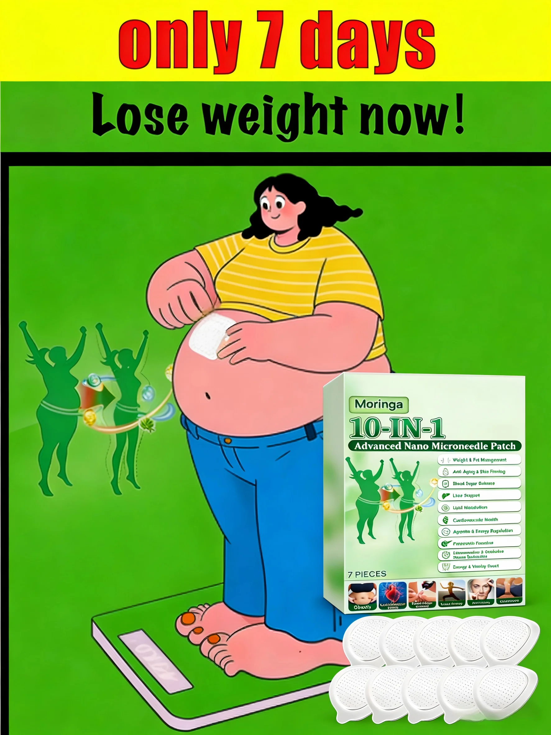 

Инструмент для ухода за животом и ногами второго поколения, действующий в течение 7 дней, подходит как мужчинам, так и женщинам.