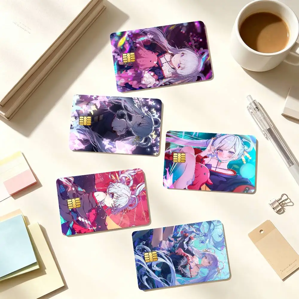 K-Kaguya C-Cosmic Princess Kaguya Credit Card HD Stickers Small Chip Waterproof Sticker Game Card Decal Gift