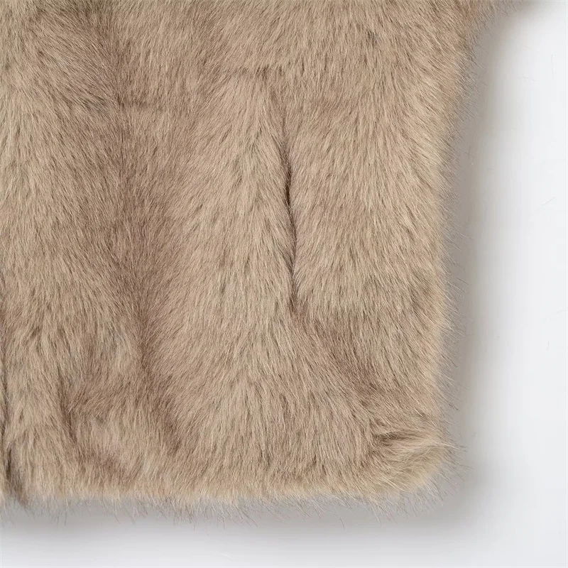 2025 Autumn/Winter New Fashion Luxurious Elegant Faux Fur Plush Vest