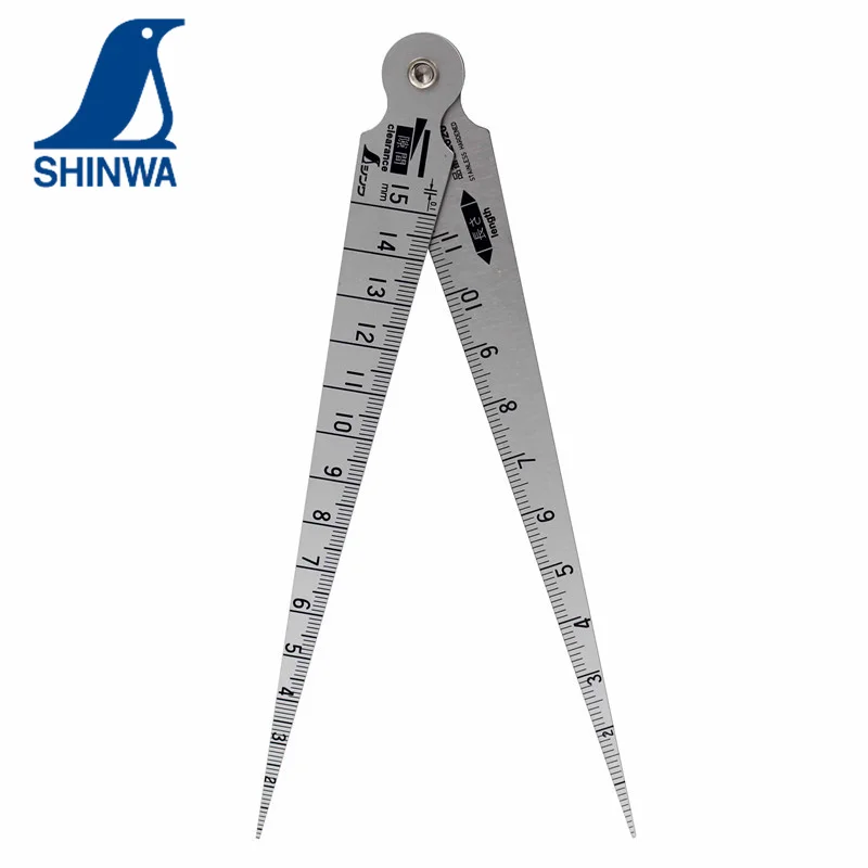 Imagem -04 - Shinwa Gap Gauge de Gravado de Alta Precisão Calibre de Feltro 115 mm Furo Calibre Régua de Diâmetro Interno 62620 Aço Inoxidável