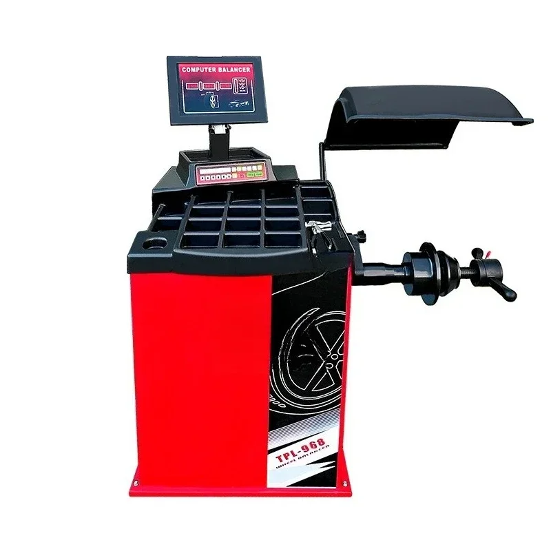 Fully automatic wheel balancing machine, small and medium-sized cars automatically find some tire movement