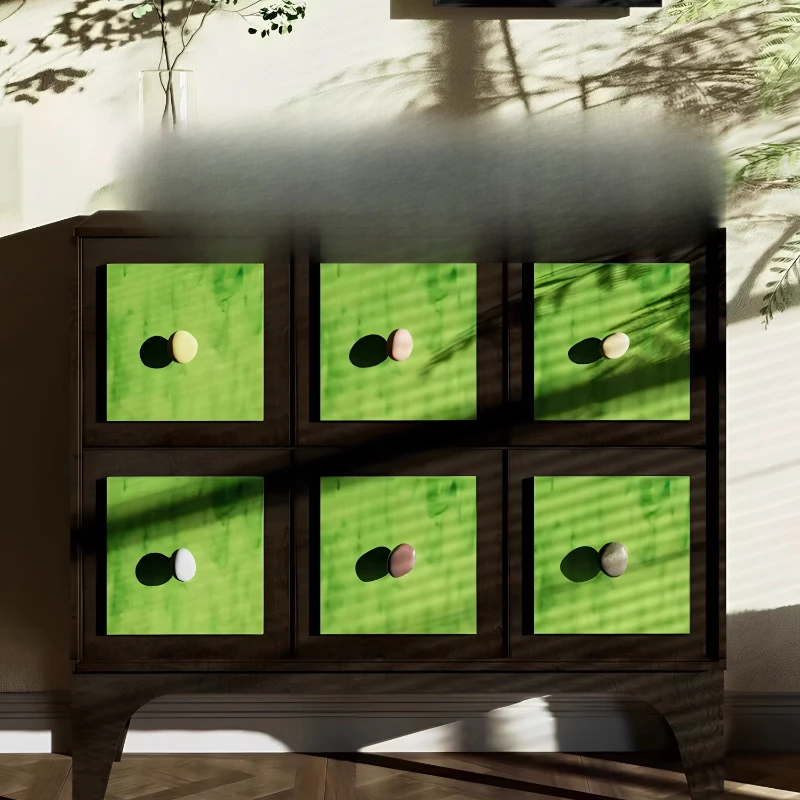 

6 chest cabinets household storage decorative cabinets solid wood small apartment bedroom lockers