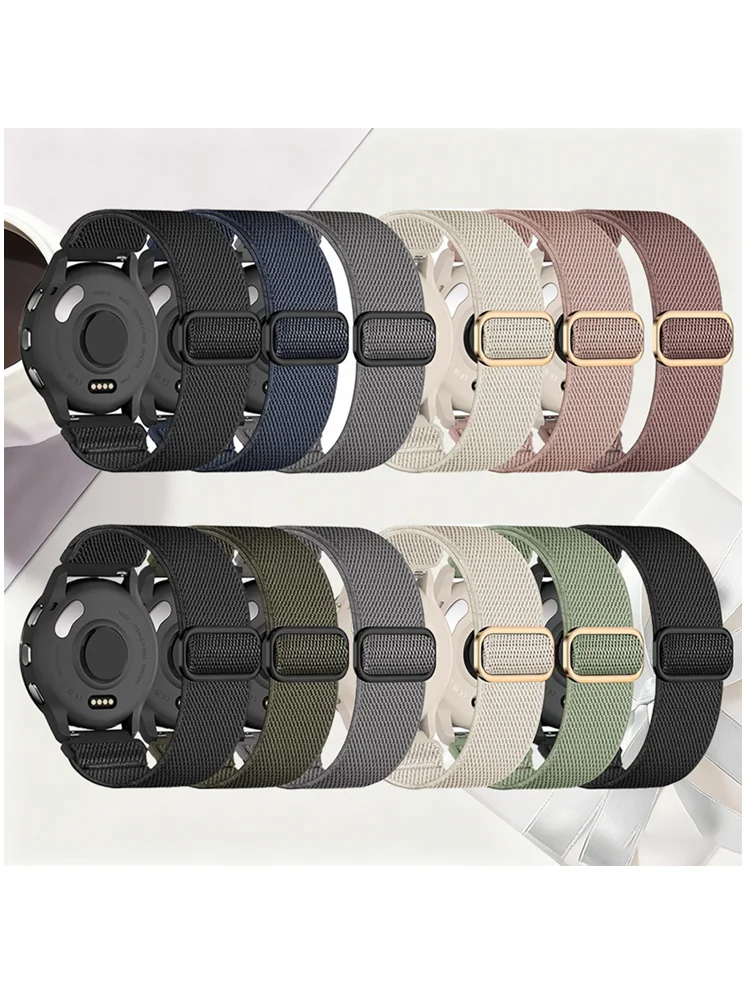 3 Stück dehnbares Armband für Garmin Forerunner570 47 mm/245/255/255S Band Nylon elastische Schlaufenarmbänder für Garmin Venu4/3/vivoactive6 – Detail 1