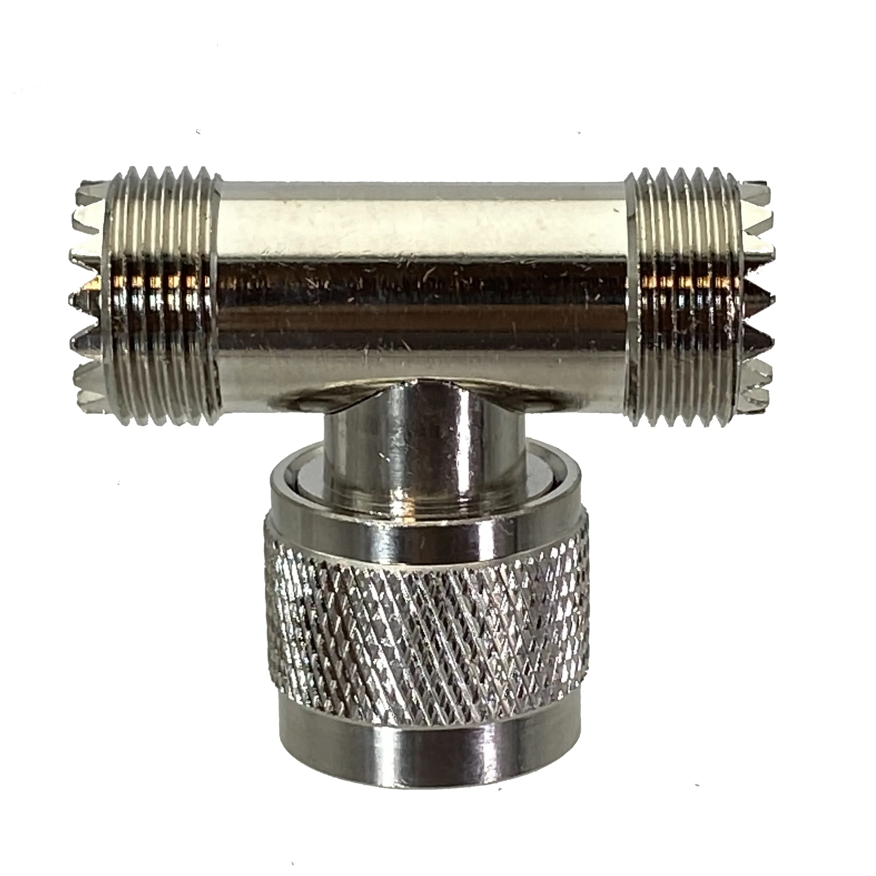 1pcs UHF Male PL259 Plug To Two UHF Female SO239 Jack Triple T in Series RF Coaxial Adapter Connector Wire Terminals