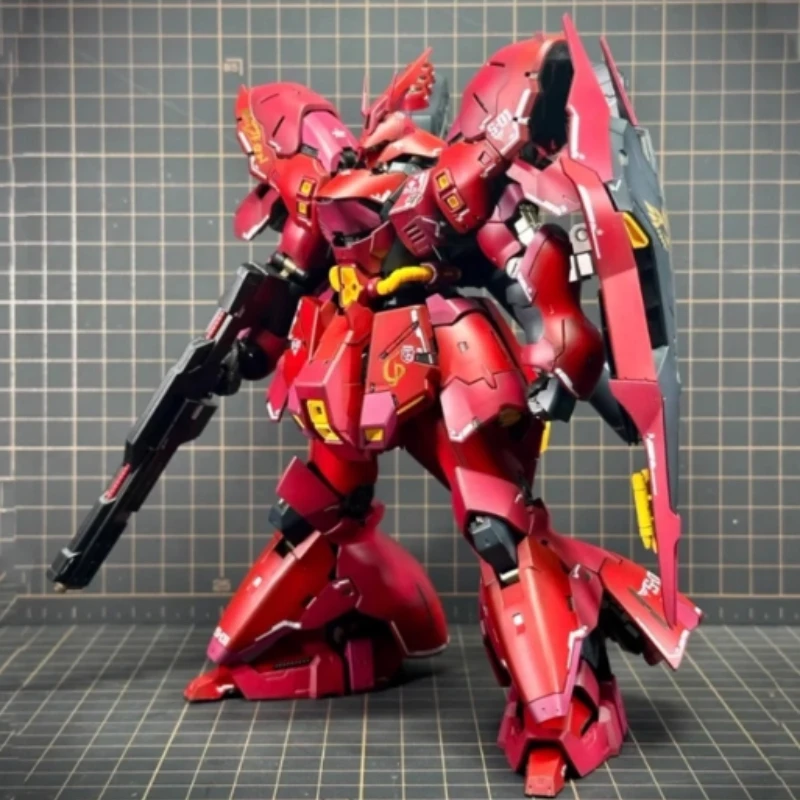 Rg 1/144 Sazabi Assembly Model Kit Action Figures Plastic Model Toy Desktop Decoration Boy Puzzle Toy With Effect Parts Gift