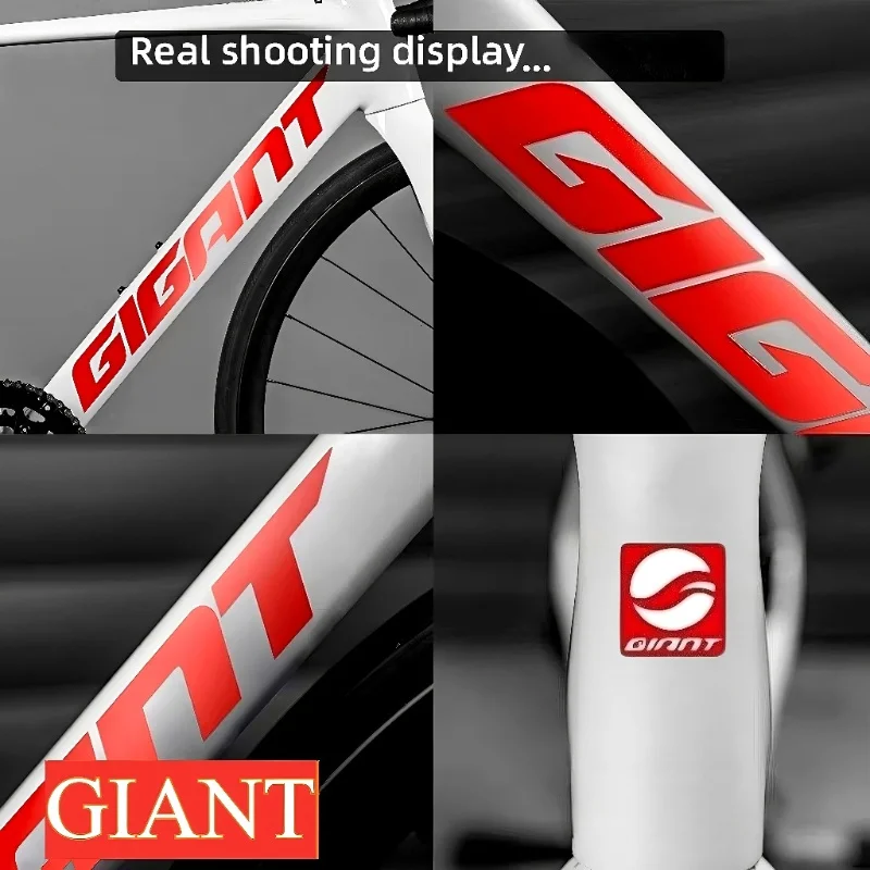 „Holographic Giant“ Multi-Style-Aufkleberset, ideal für Fahrradrahmen, Helmvisiere, Hinzufügen eines glänzenden Fahrrads