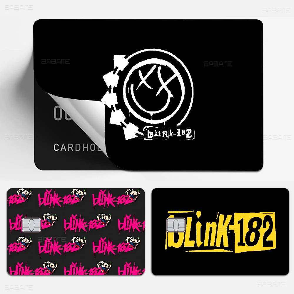 Blink 182 Punk Smile Anmie Sticker Film Skin Cover for Credit Card Debit Bank Card Front