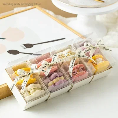 10/30pcs Macarons Packing Box Dim Sum Dessert Packing Box Food Packing Box Baking Packing Box