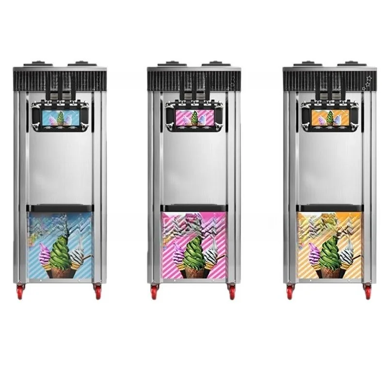 

Commercial ice cream machine, fully automatic ice cream machine, three heads small