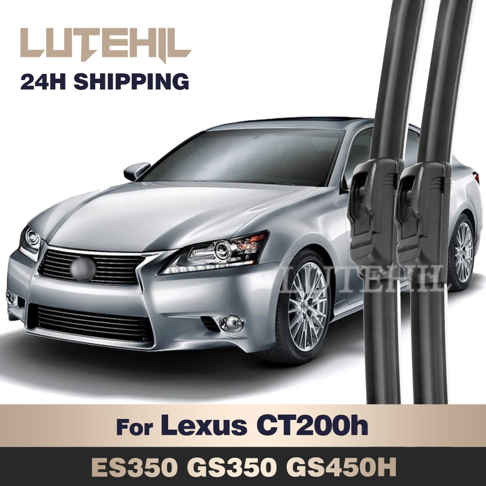 

LUTEHIL Wiper For Lexus CT200h ES350 GS350 GS450H Wiper Front Wiper Blades Windshield Windscreen Window Brush 26"+18"