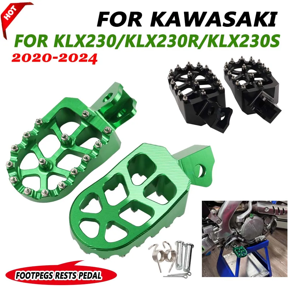 

Motorcycle Footrest Footpegs Foot Pegs Rests Pedal For Kawasaki KLX230 KLX 230 KLX230R KLX230S KLX 230R 230S 2020-2024 KLX 230SM