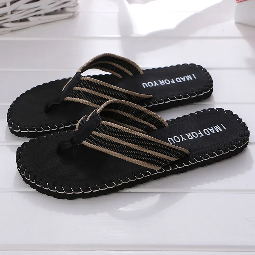 Men Flip-Flop Sandals Summer Shoes Sandals Male Slipper Indoor Or Outdoor Flip Flops Anti-Odor Breathable Flip Flops