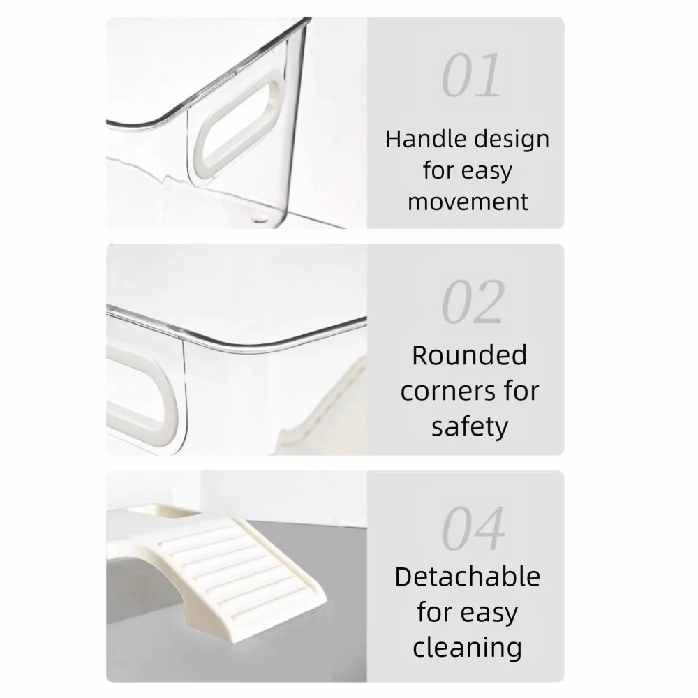 

Transparent Turtle Tank Dry Wet Separation Plastic Crab Tank Basking Area with Climbing Spot Reptile Terrarium Feeding Habitat