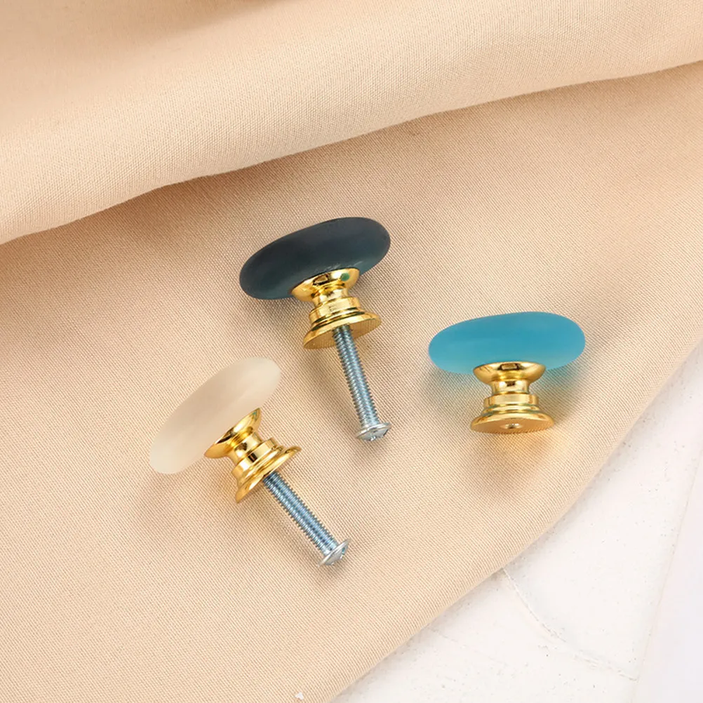 3Pcs High-Toughness Crystal Knobs Exquisite Corrosion-Resistant Drawer Handles for Home Decor Furniture Cabinet Door Hardware