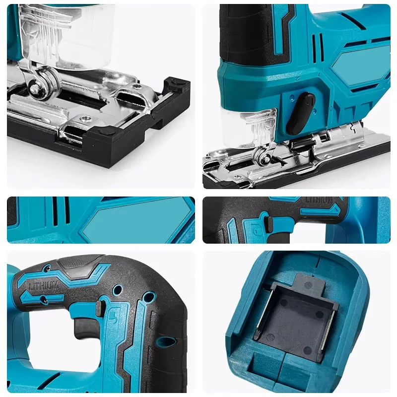 منشار فرشاة كهربائي على شكل قوس، لاسلكي، محمول، متعدد الوظائف، بطارية ليثيوم لأدوات النجارة الكهربائية