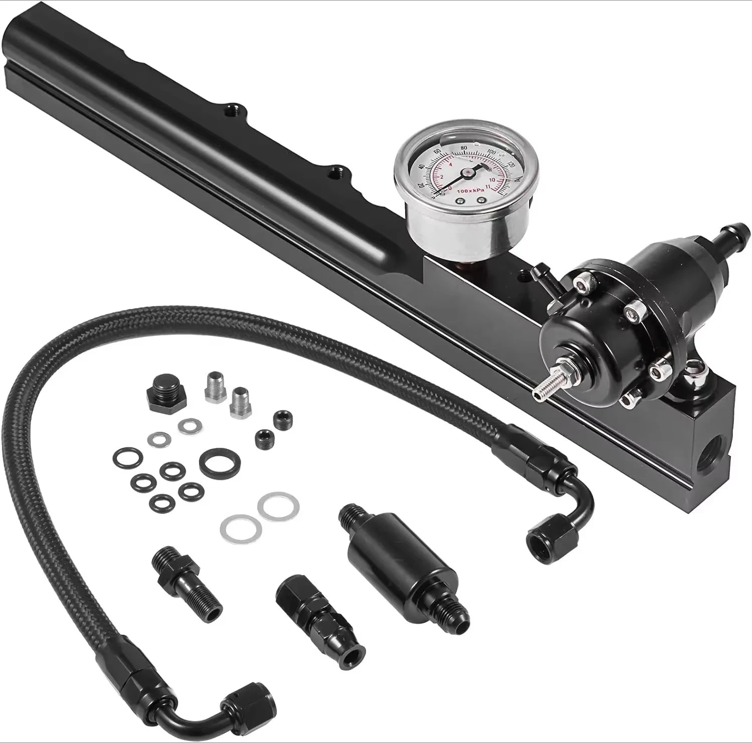 For Honda Acura/Honda Integra for Civic Del Sol Si B16A Fuel Pressure Regulator Gauge Rail Line B16 B18 B20 Si LS GSR Pump Parts