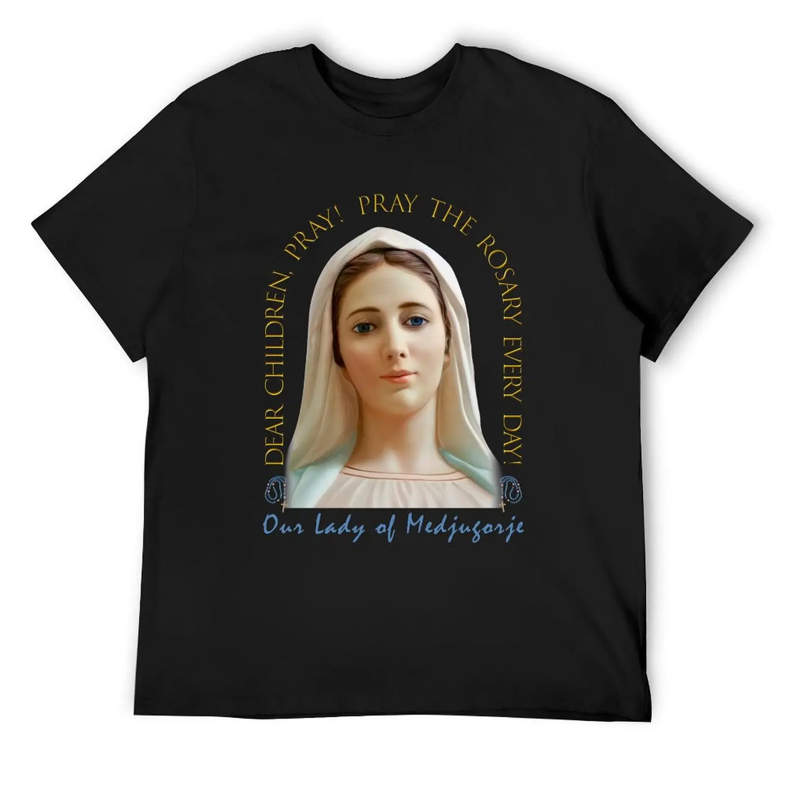 

Message and Image of Our Lady of Medjugorje T-Shirt animal prinfor boys graphic shirts men workout shirt