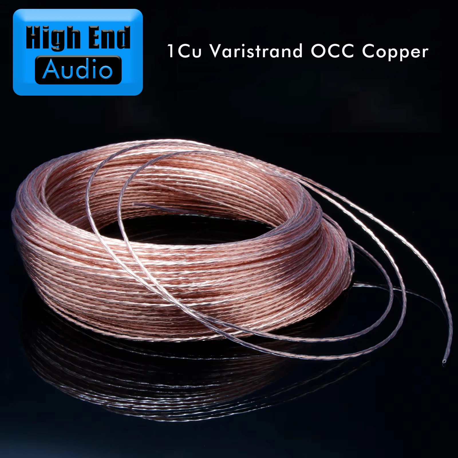 Preffair Varistrand 7N OCC Copper Conductor Audio Video Analog Interconnects Cables Audio Speaker Cable Hifi Jump Wire