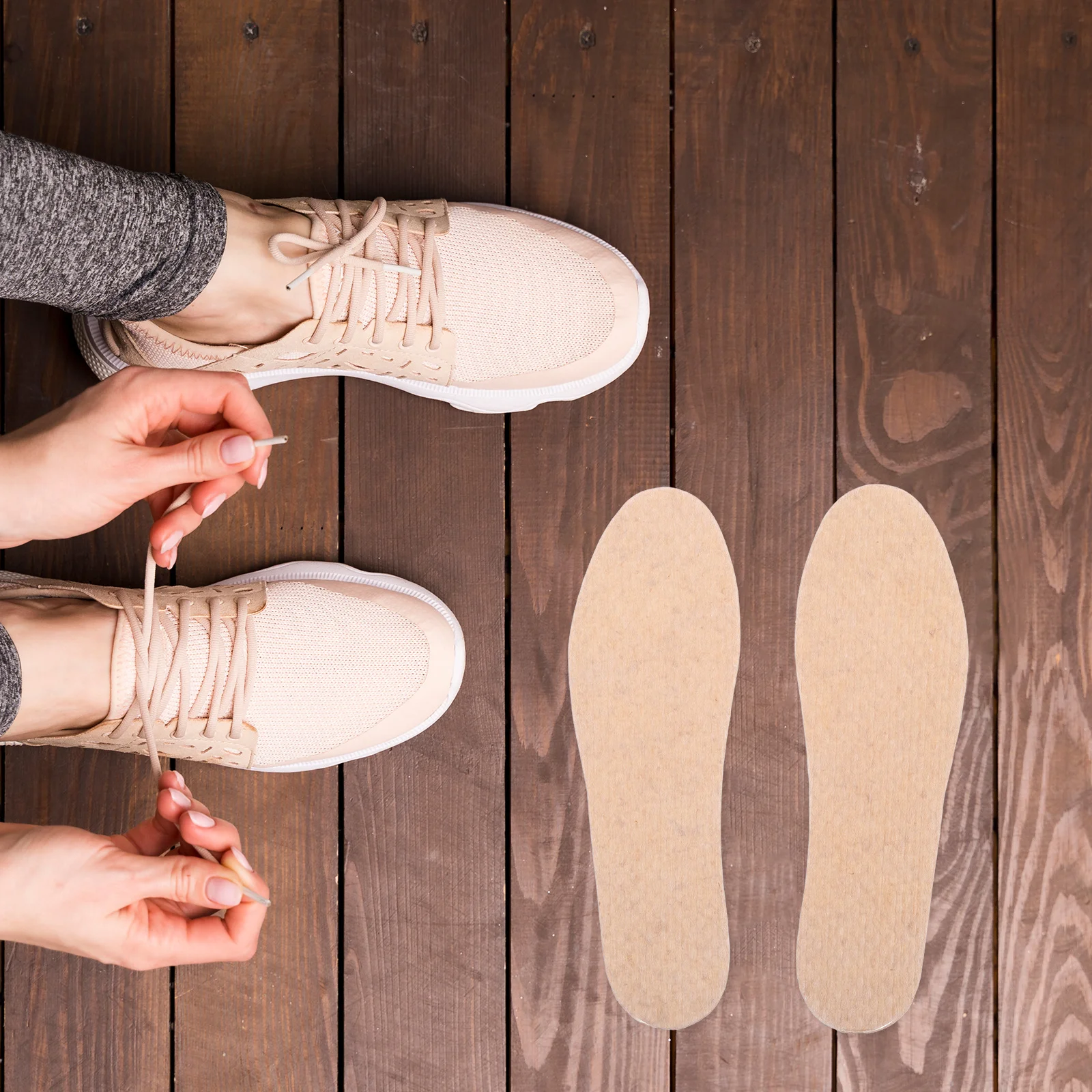 

Wood Pulp Insoles Breathable Thin Replaceable Shoe Liners For Men Sweat Absorbing Anti-Odor Arch Support Sports Running