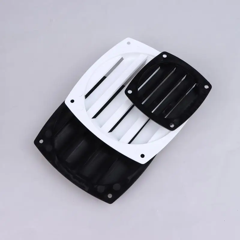 1Pcs RV Vent Cover Replacement Waterproof Nylon Black White Square AC Ventilation Grille for Motorhome Camper Boat Yacht