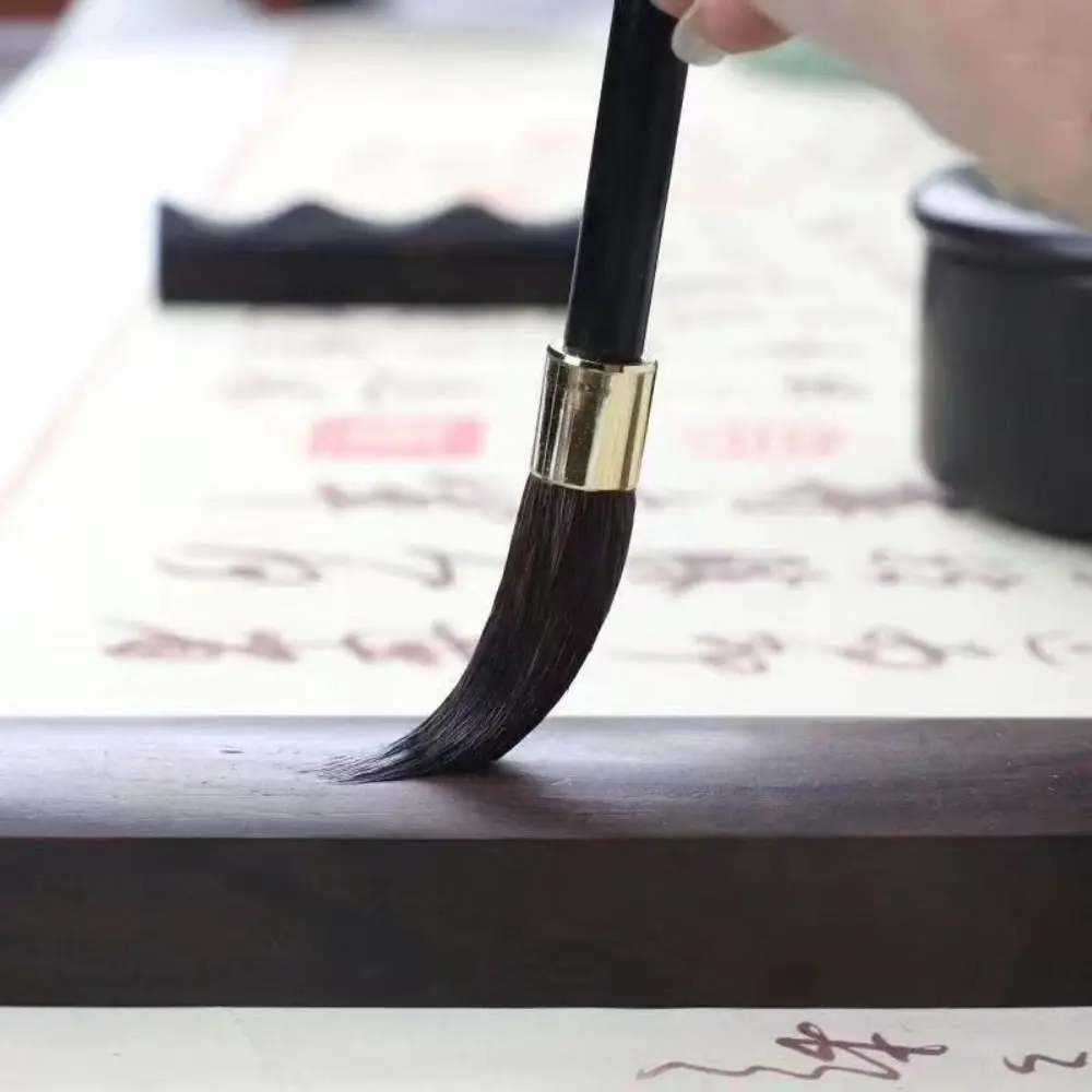 Ancient Oil Watercolor Chinese Calligraphy Brush Wolf Hair Oil Painting Scriptures Writing Brush Wood Art Paint Brush Watercolor - Image 6