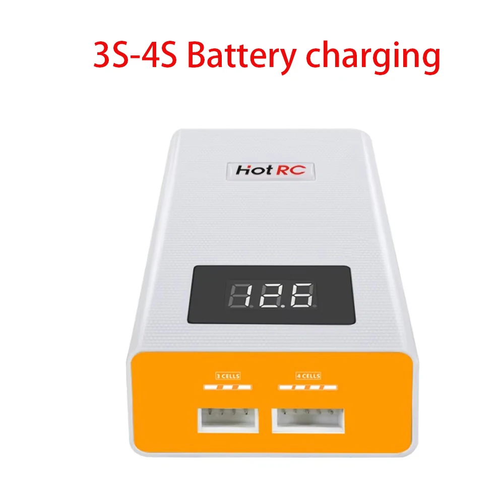 HOTRC A400 40W Lipo Battery Balance Charger 3-4S 3000mah With LED Screen Fast Charge Discharger For RC Car FPV Drone Quadcopter