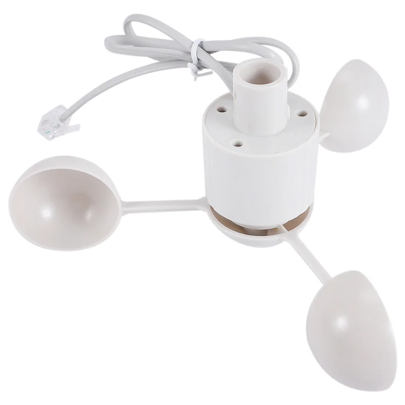 A16R-WH-SP-WS01 Anemometer Alat Ukur Kecepatan Angin Sensor Kecepatan Angin Instrumen Meteorologi untuk Misol Anemometer