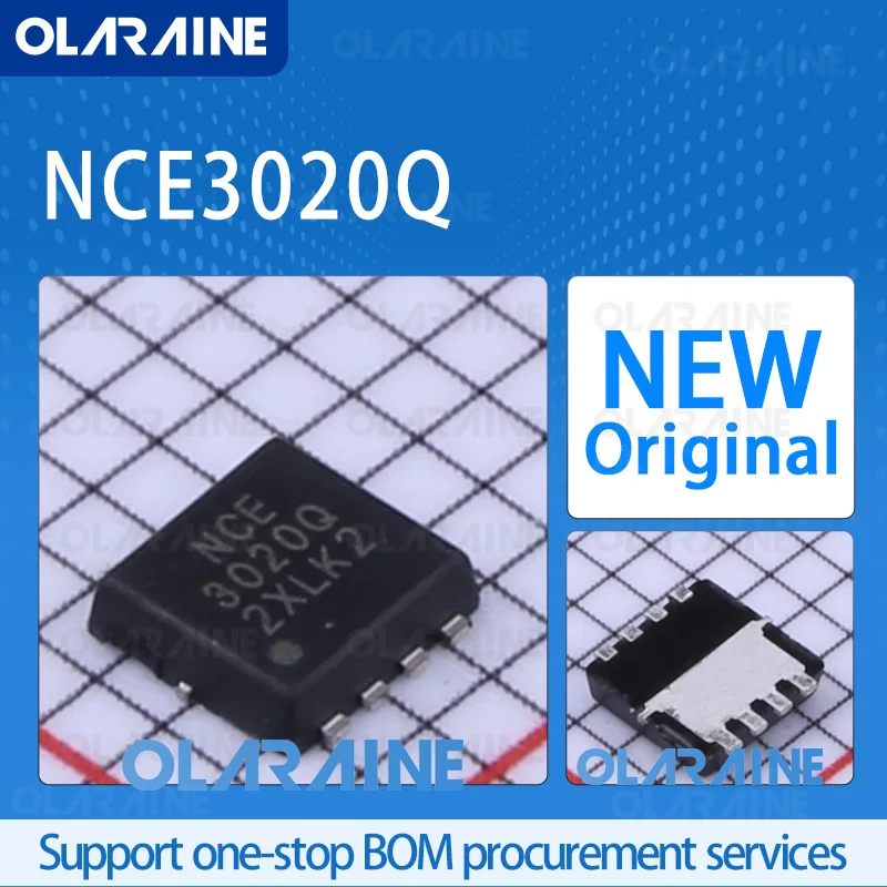 

10/50/100pcs NCE3020Q DFN-8 Original 100% New IC 1 N-Channel (Vdss) 30V(Id)20A (RDS(On)) 8mM at 10V(Pd)20W