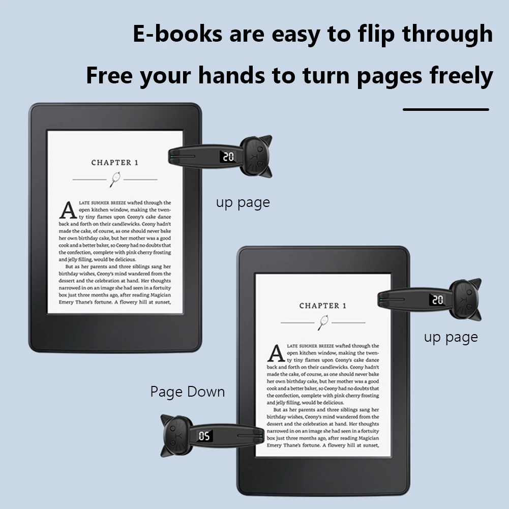 E-Reader Controller Bluetooth-Compatible 5.3 Phone Screen Device Phone Apps Speed Clicker Ring for TikTok for Kindle Paperwhite