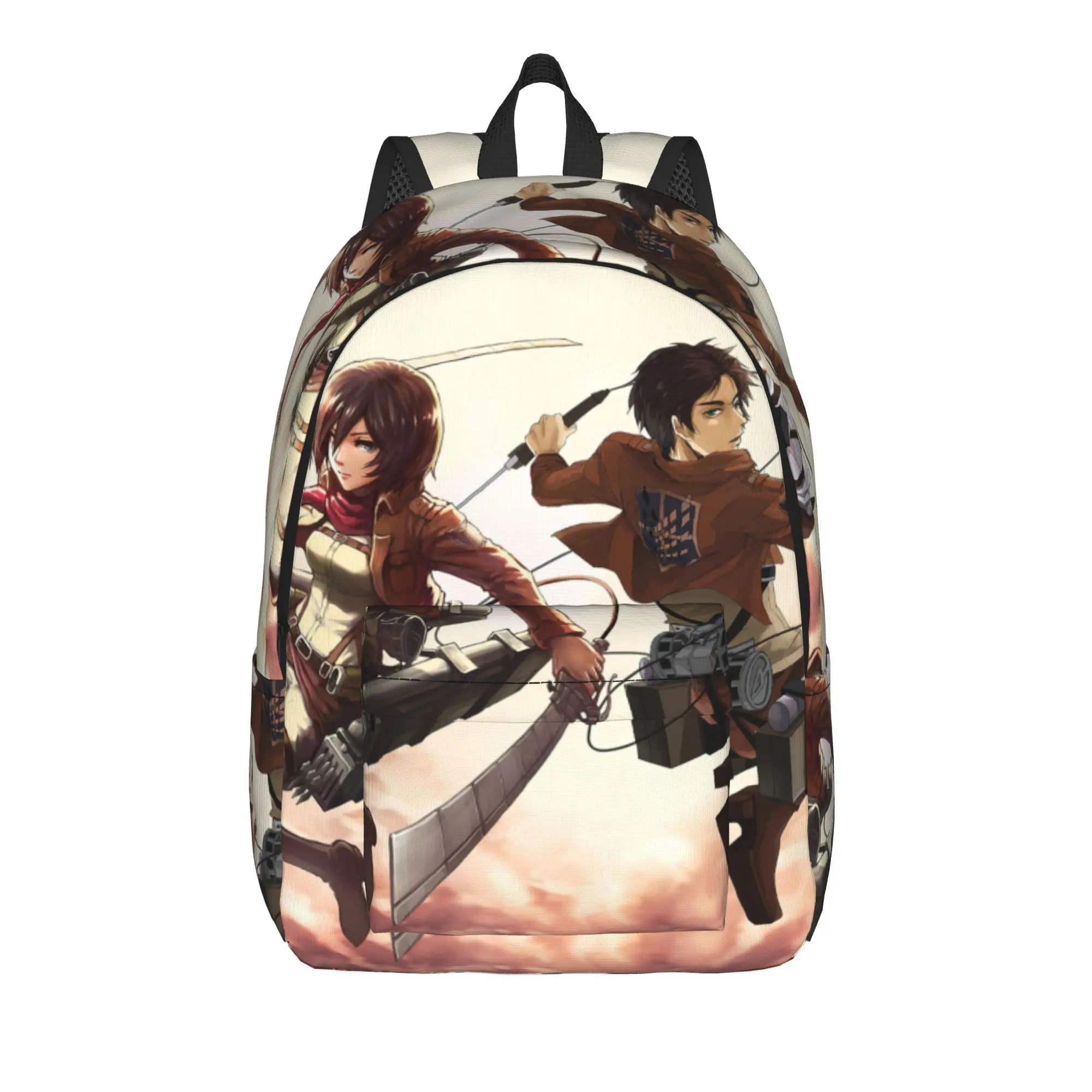 

Shingeki No Kyojin Backpack for Men Women Casual High School Hiking Travel Daypack Anime Laptop Shoulder Bag Outdoor