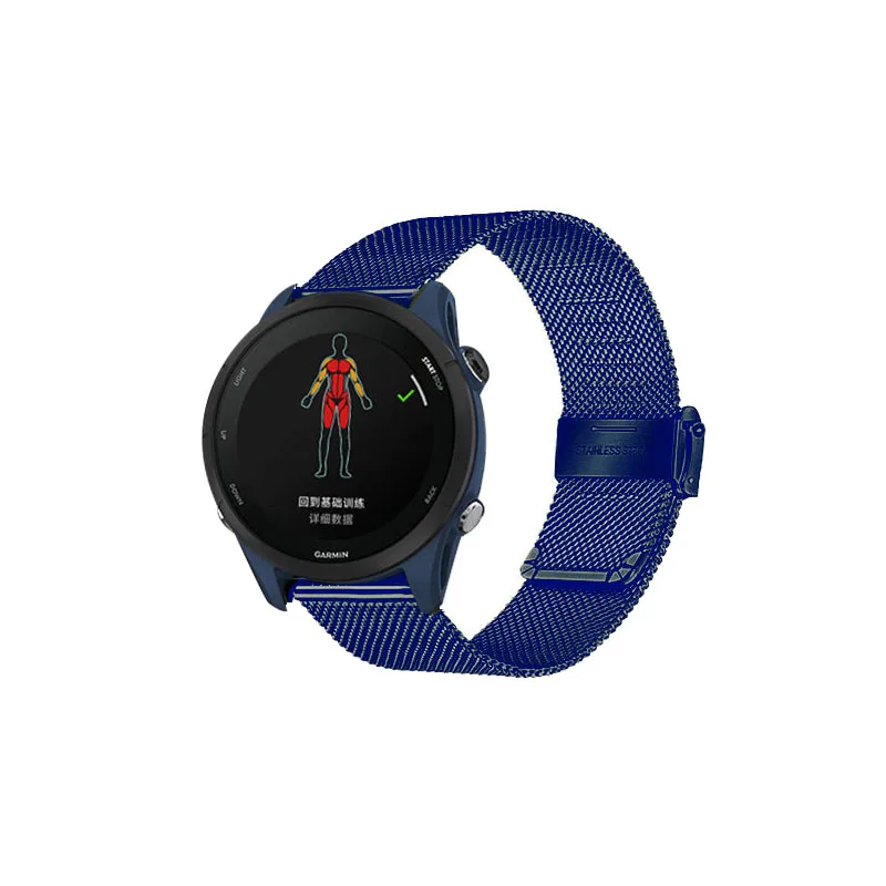 Pulseira esportiva para garmin for, modelos 255 955, 745, 4S 3, 3s, 4, 2 plus, correia de 18mm, 20mm e 22mm para relógio inteligente