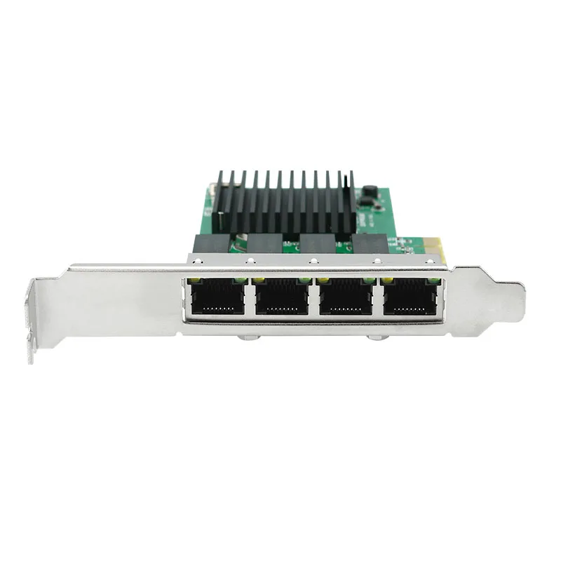 4 Port Network Card PCI Express x1 to Quad Ports RJ45 NIC RTL8111H Chip 10/100/1000Mbps Gigabit Ethernet Lan Card for PC Desktop