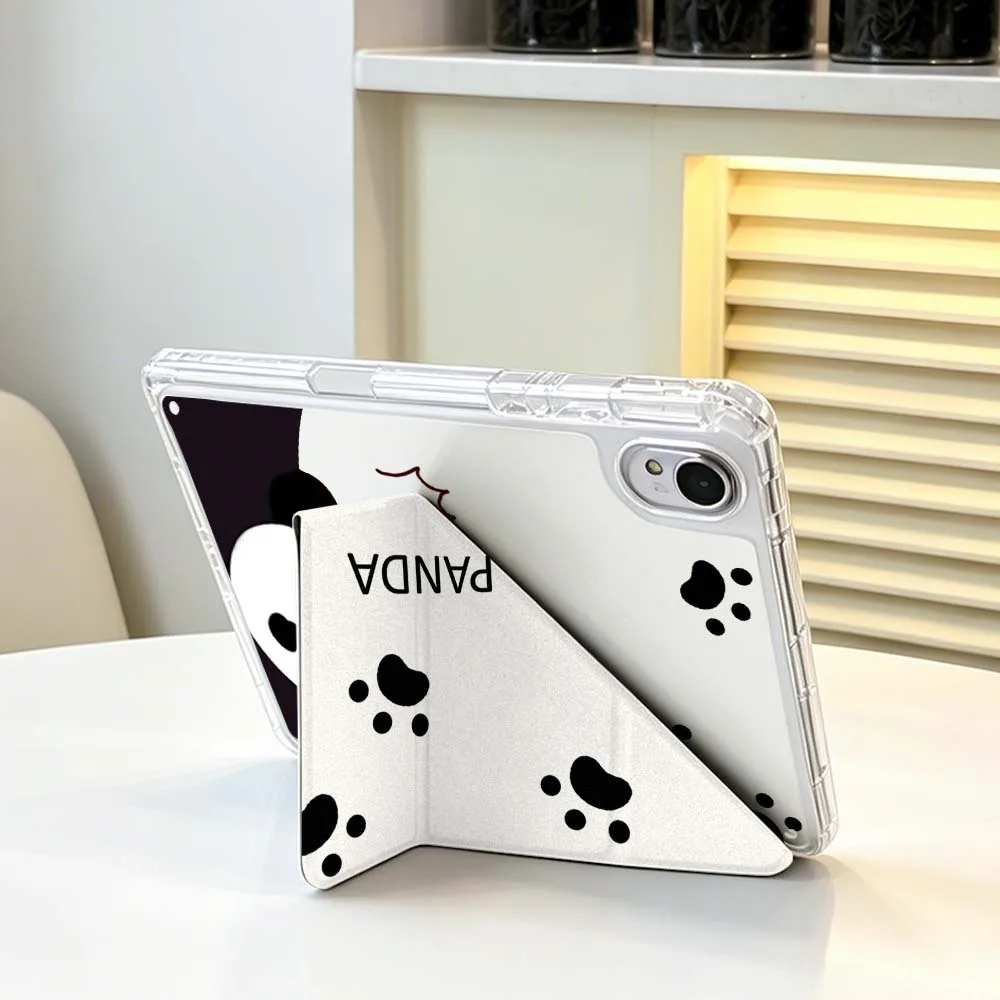Cartoon Panda For Huawei Honor Matepad Pad X10 X9 GT Pro V9 9 Air SE 12X 11.5 11 13.2 11.5s inch Foldable Tablet Case