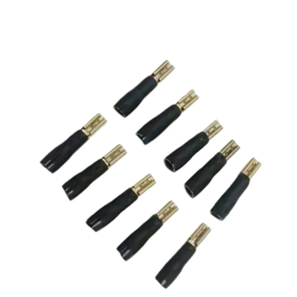 Car Audio Terminal Conversion Wire, 2.8 4.8 6.3mm Pure Copper Terminal Block, 24K Gold Plated Speaker Connector Plug