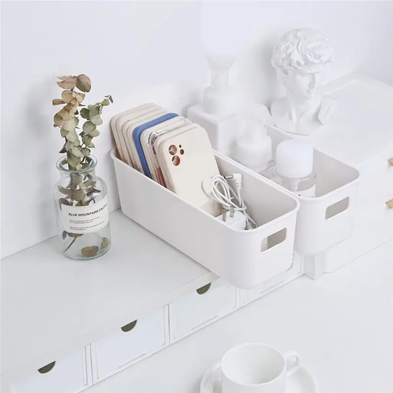 صندوق تنظيم المطبخ سهل الاستخدام، درج تخزين سطح المكتب بدون غطاء، سعة متعددة الوظائف، صندوق أشتات مستحضرات التجميل والفواكه #4