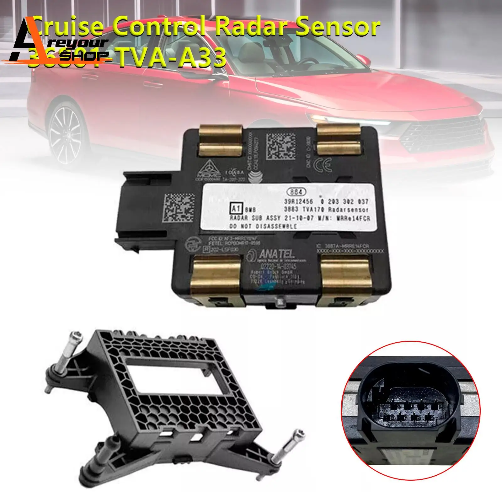 

Areyourshop Radar Cruise Control Distance Sensor 36801-TVA-A33 for Honda Accord 2018 2019 2020 2021 2022 2023