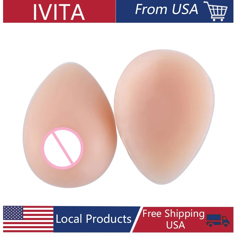 

Доставка IVITA со склада из США, 1 пара силиконовых реалистичных протезов, искусственная форма груди, искусственная силиконовая форма груди, искусственная грудь